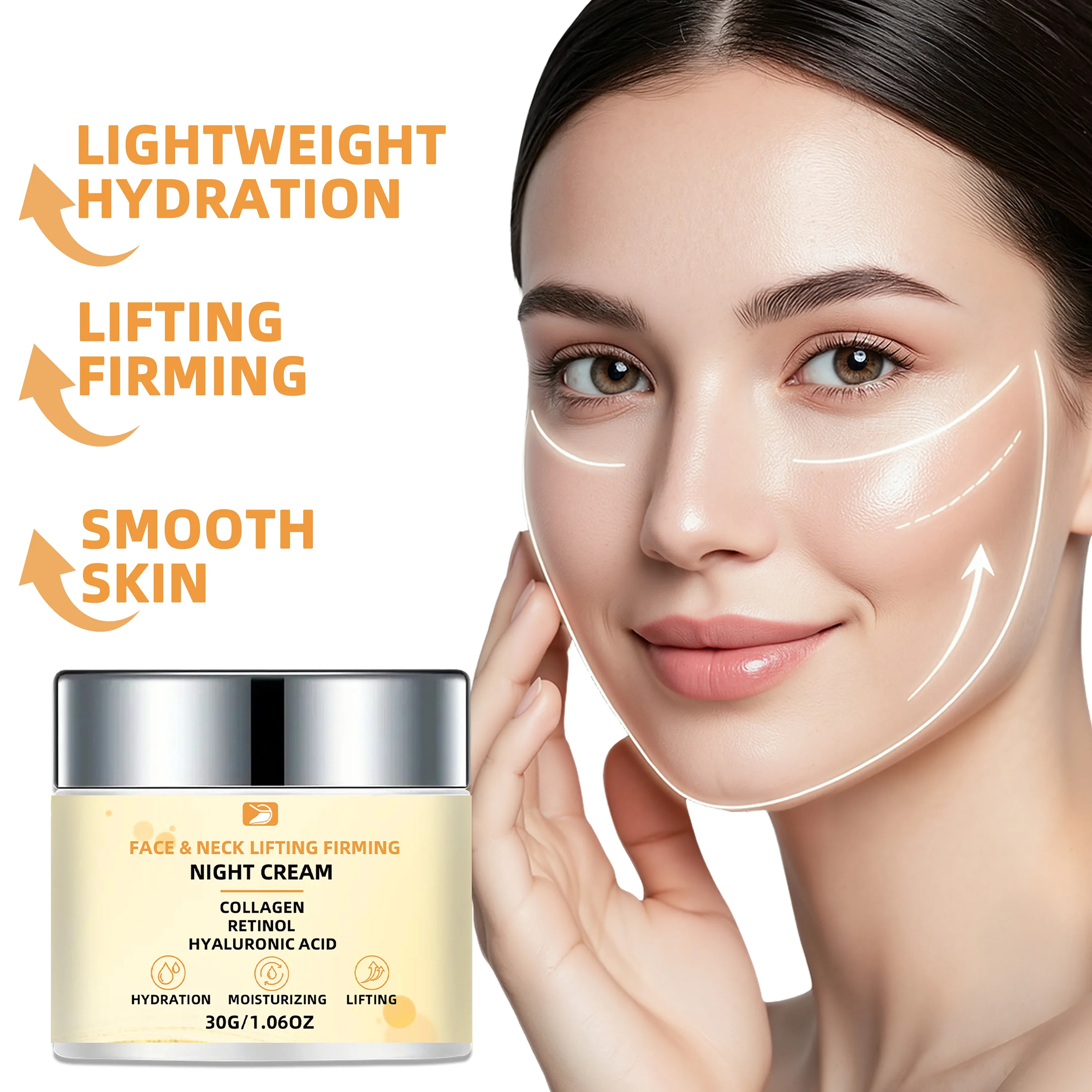Ottilavie Firming Night Cream for Face & Neck | Non-Greasy Firming Night Cream Oasis Select