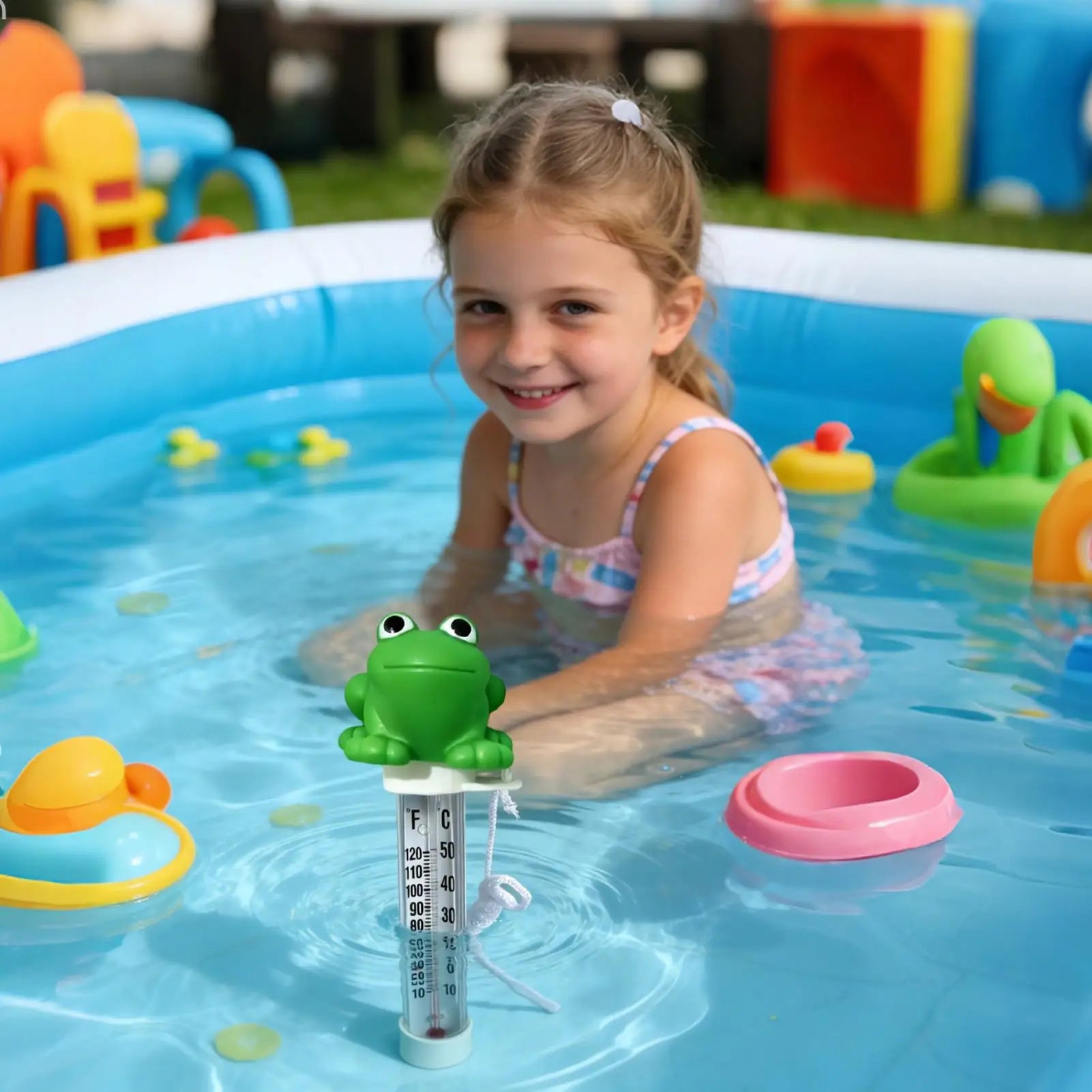 Large Display Easy Read Pool Thermometer Accurate Water Temperature Tester for Swimming Spa Hot Tub Bathtub Children Pool Oasis Select