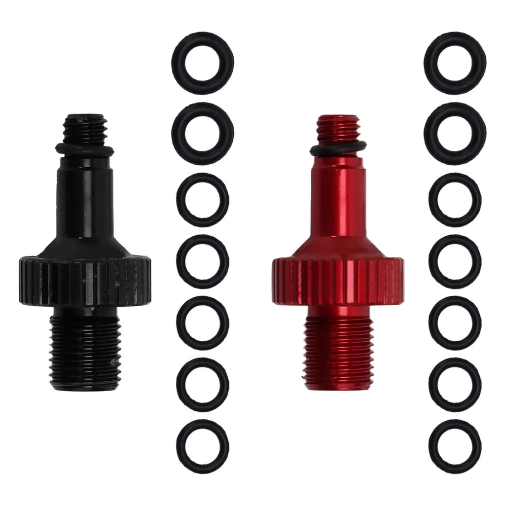Bicycle Rear Shock Air Pump Valve Adapter Tool Rear Shock Air Pump Valve Adapter Tool Black Red Pressure Reducer Oasis Select