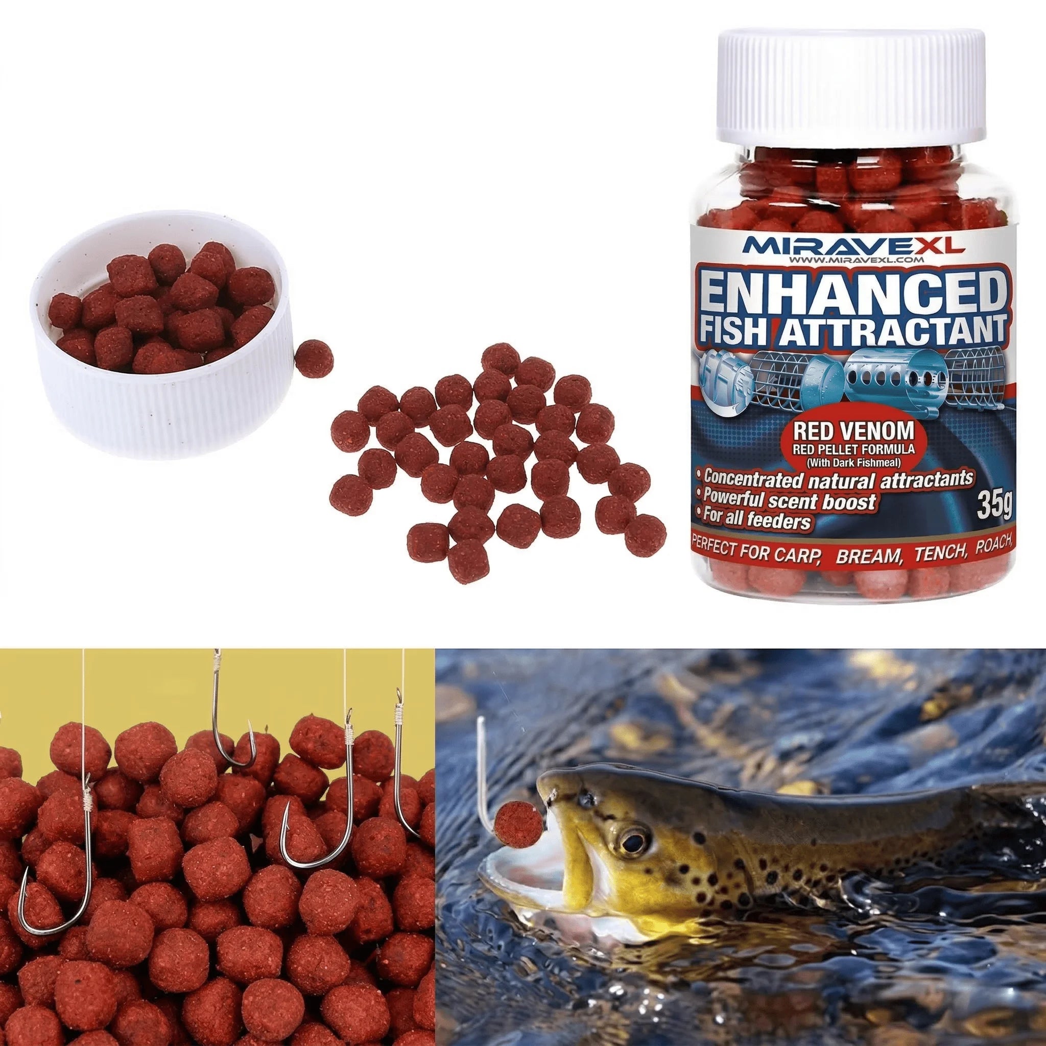 Ultimate High Protein Fish Attractant Pellets Concentrated Scent Bait Lures For Carp Tench Bream Universal Coarse Fishing Tackle Oasis Select