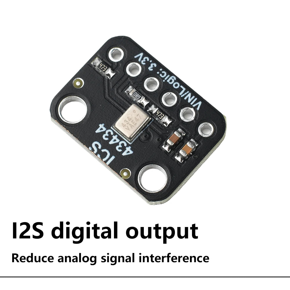 ICS-43434 MEMS Digital Microphone Module I2S DC 1.5V-3.6V Mini Microphone Module Breakout Low-Cost Low-Pass Filter Module Oasis Select