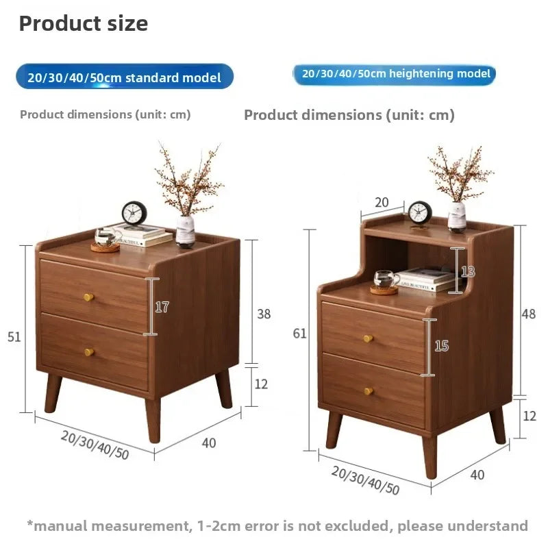 Multi-functional Household Goods Bedside Table Bedroom Bedside With Multi-function Bedside Small Low Side Cabinet Oasis Select