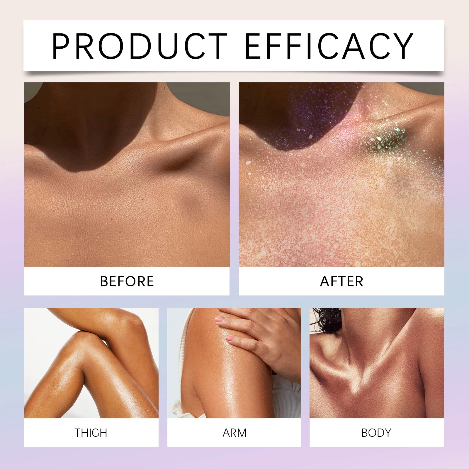 Eelhope Glitter Spray Highlighter – Face, Body & Hair Shimmer