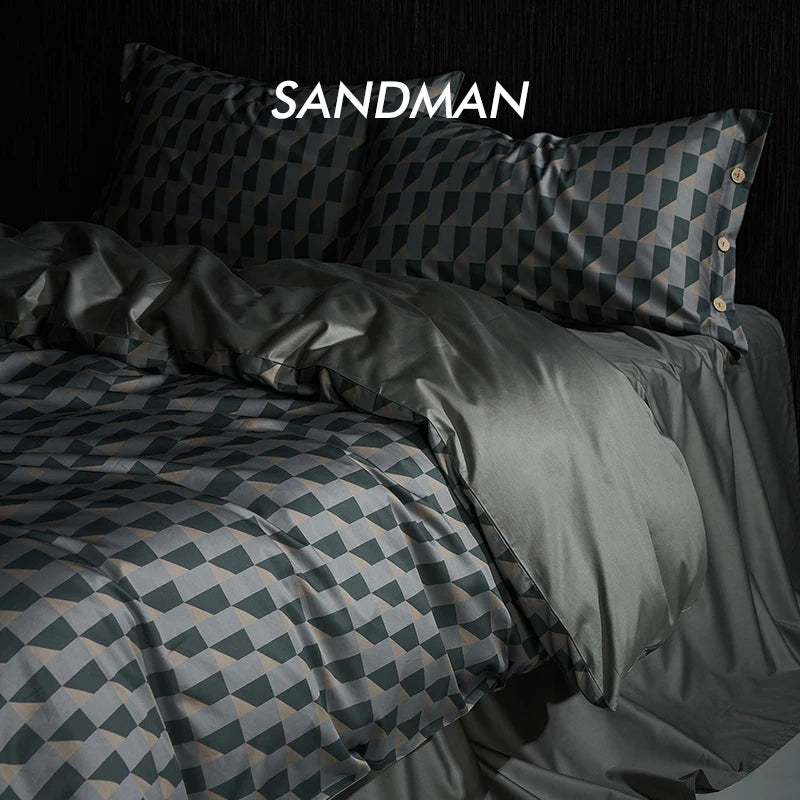 Four piece bed set 100 sateen high-end long staple cotton all-cotton sheet and quilt set bedding Oasis Select J Fitted Bed Sheet 1.5m bed 4-piece set