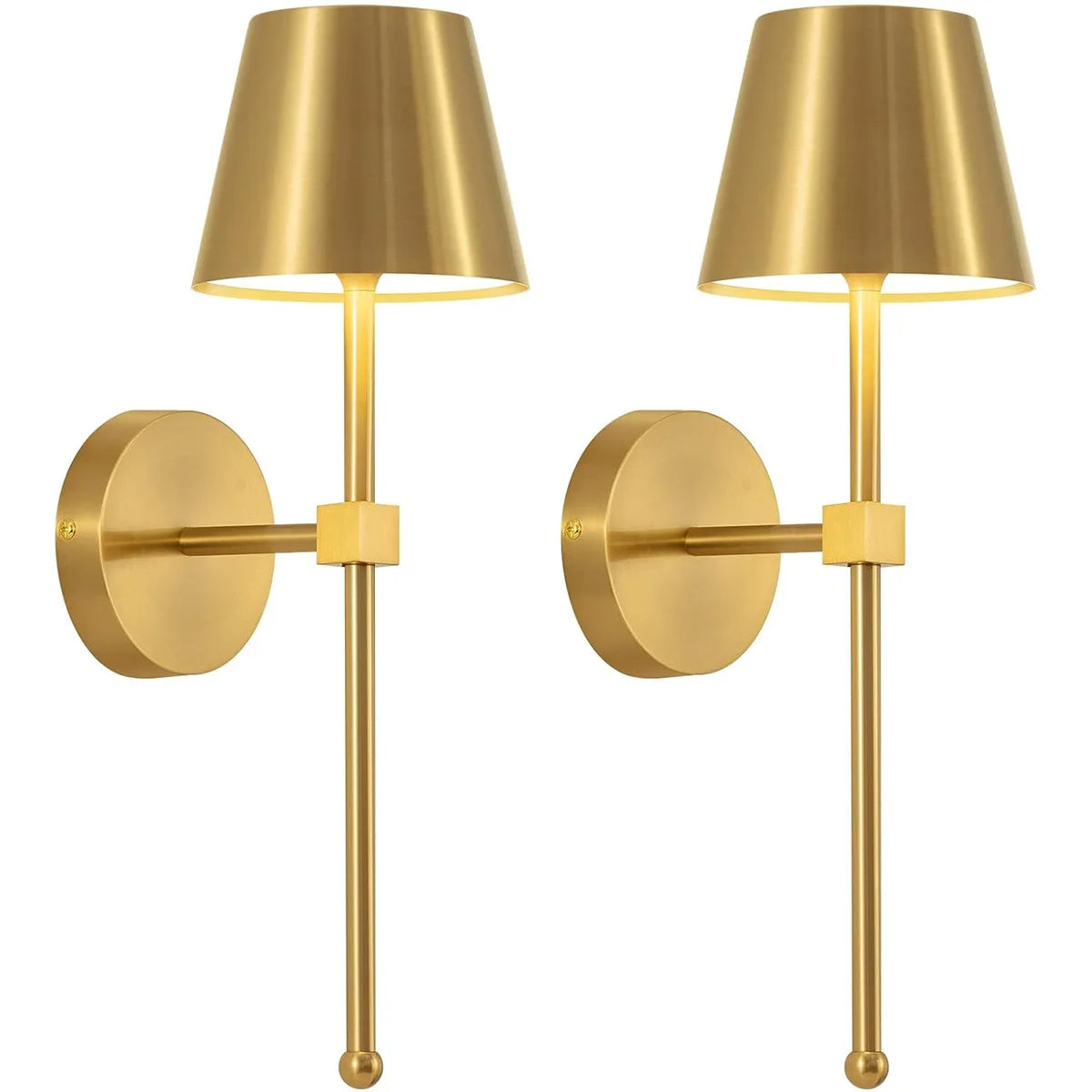 American-style No-wiring Bedroom Bedside Lamp Living Room Decoration Remote-controlled Gold Wireless Charging Dimmable Wall Lamp Oasis Select
