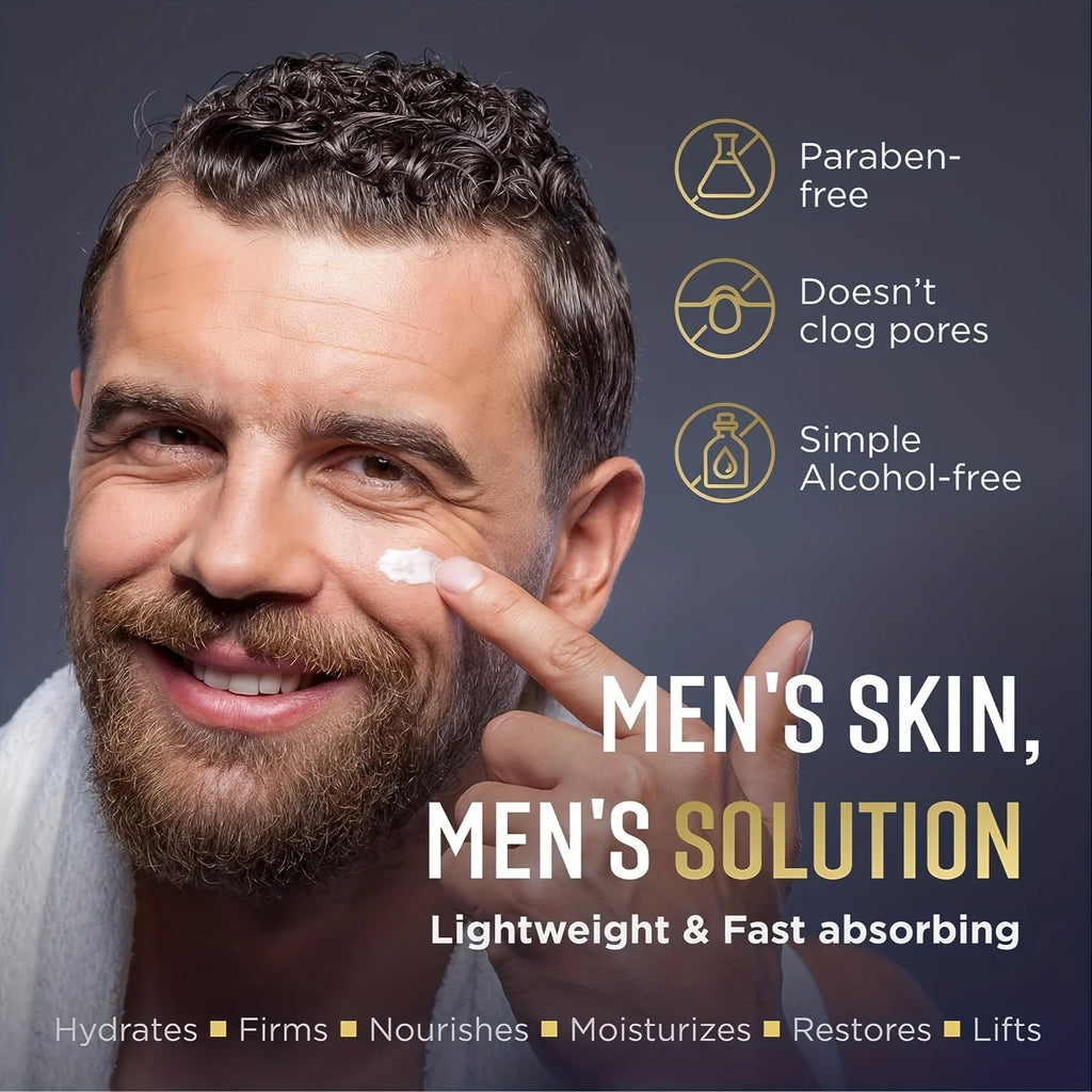 GORGIQUE Men's Face Moisturizer & Firming Neck Serum 30ml Men's Face Moisturizer Oasis Select