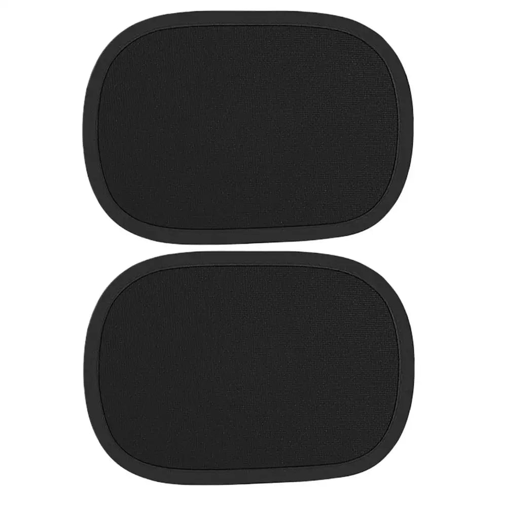 2Pcs Car Window Sun Shade Electrostatic Sun Visor for Car Side Window Sun Shade Curtains Anti-Glare UV-Blocker Sun Protection Oasis Select 2Pcs Black