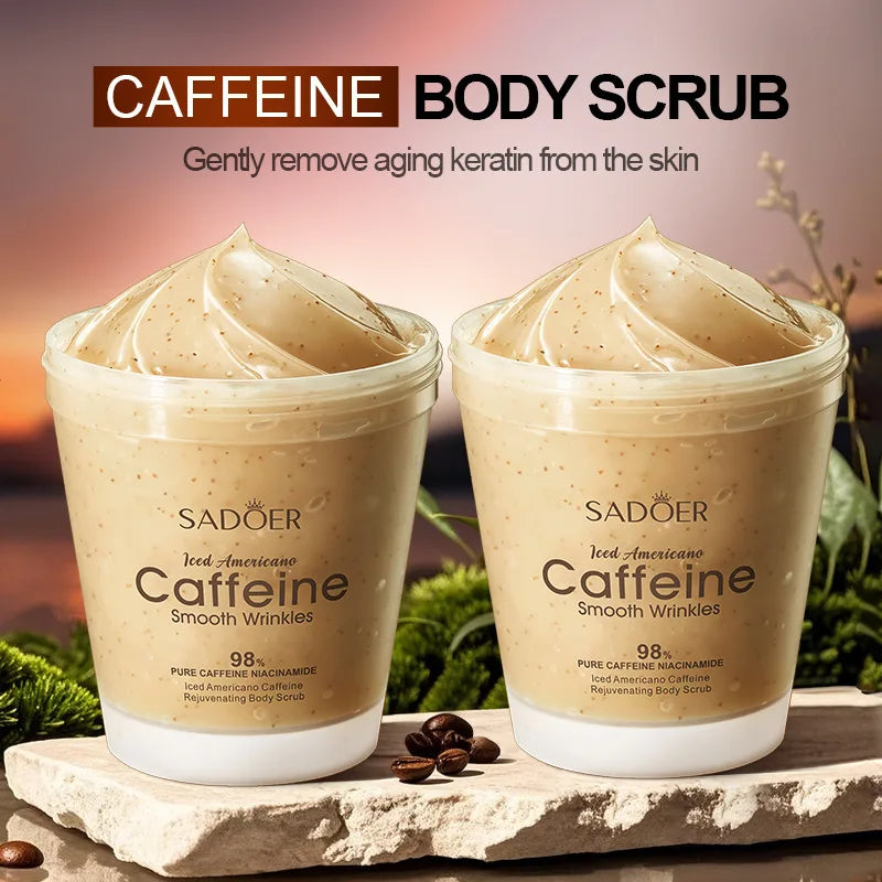 Iced Coffee Caffeine Body Scrub – Exfoliating Deep Cleanse 220g