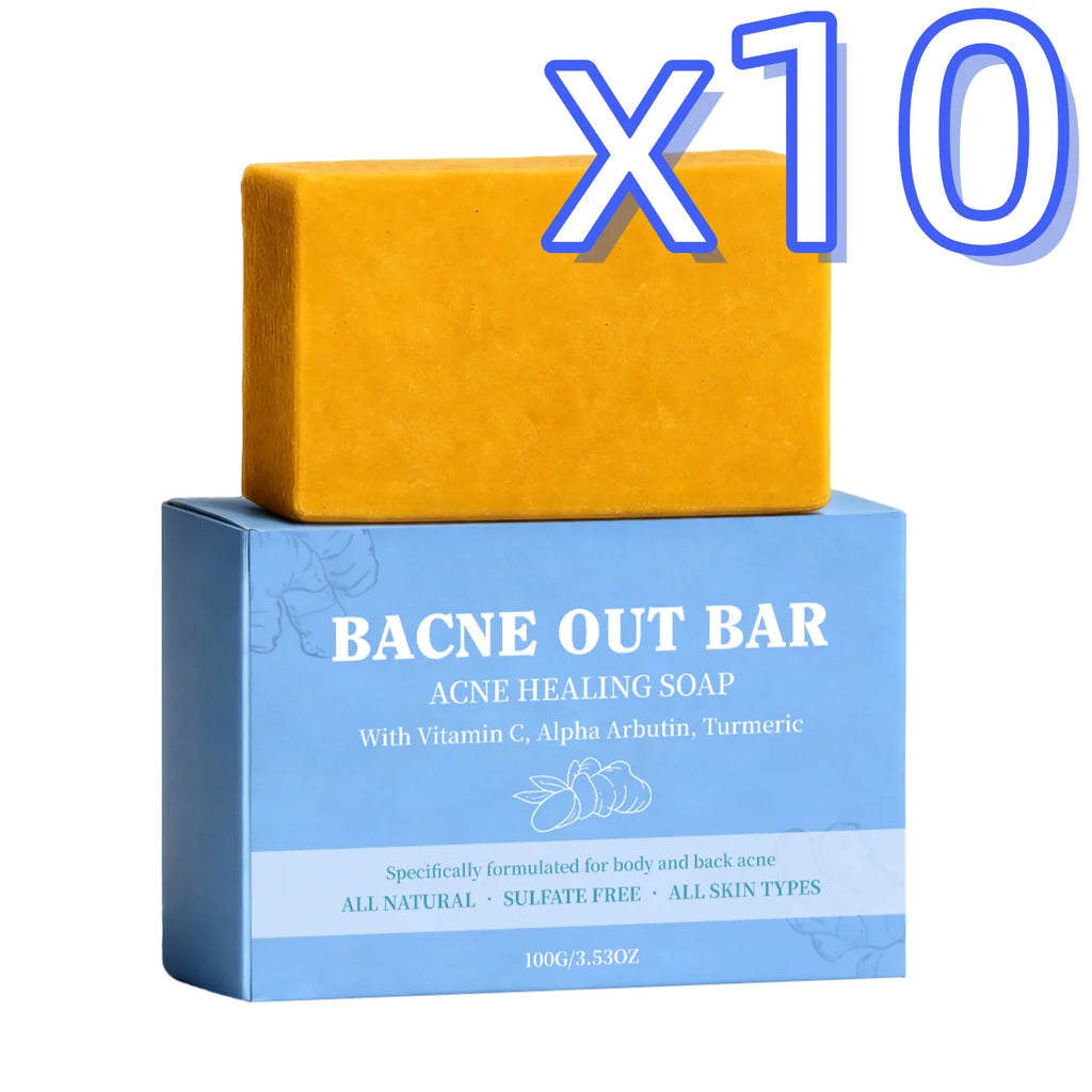 Turmeric Exfoliating Soap Bar – Acne, Dark Spots & Deep Clean Exfoliating Soap Bar Oasis Select 100g Boxed x 10pcs