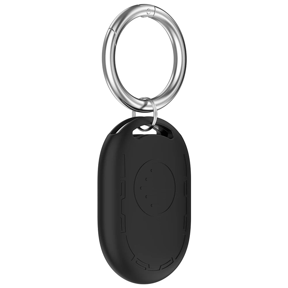 For Xiaomi Tag Protective Silicone Case for BLE UWB Models 4g 43.6 33.8 10.4mm Includes Keyring Flexible Fit No Obstruction Oasis Select Black