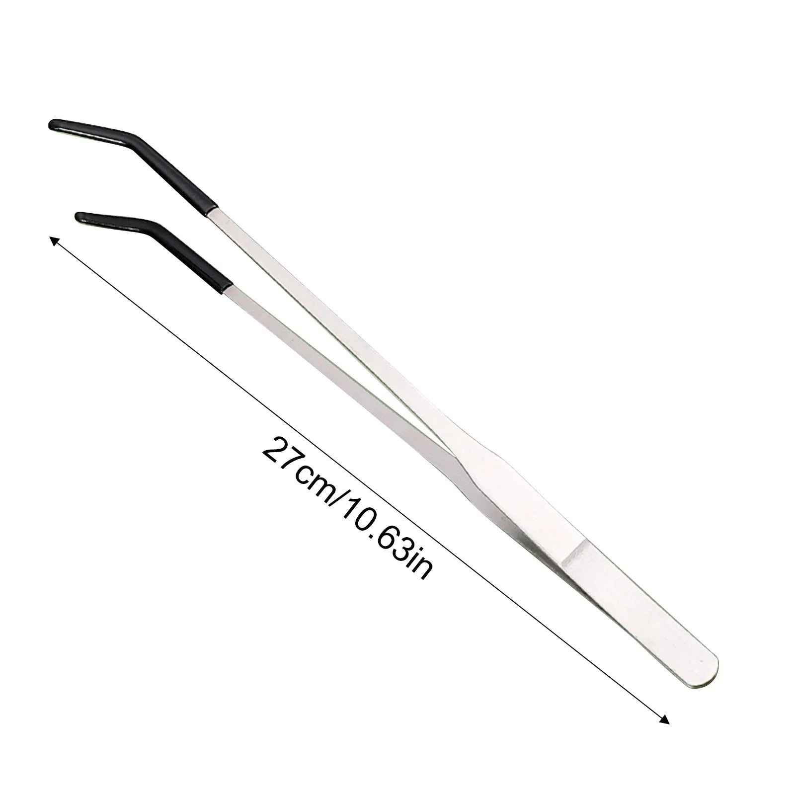 Reptile Feeding Tongs – 10.6" Stainless Steel Straight & Curved Reptile Feeding Tongs Oasis Select