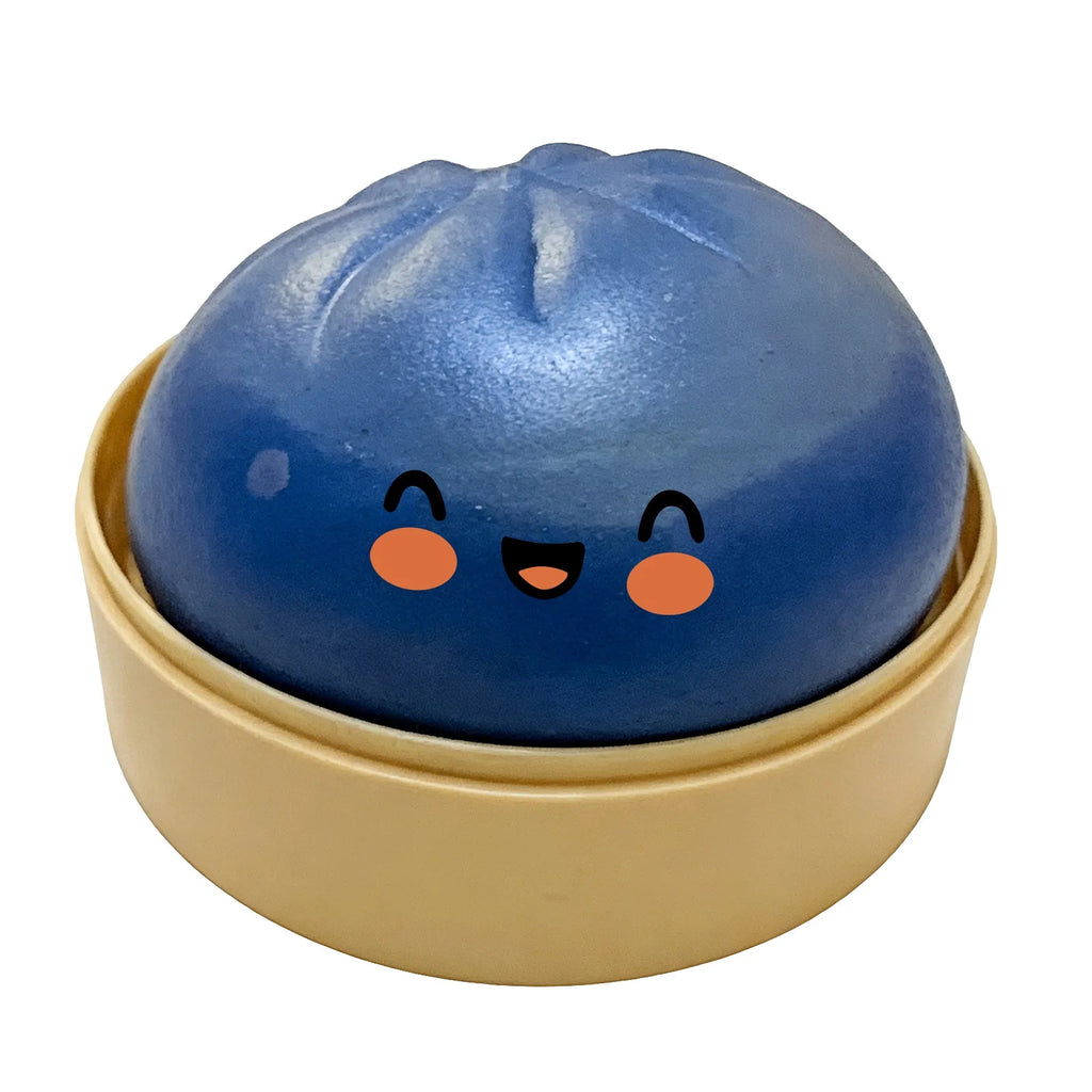 Bun Squishy Fidget Toy – Soft Food Shaped Sensory Toy Squishy Fidget Toy Oasis Select Sheer Blue