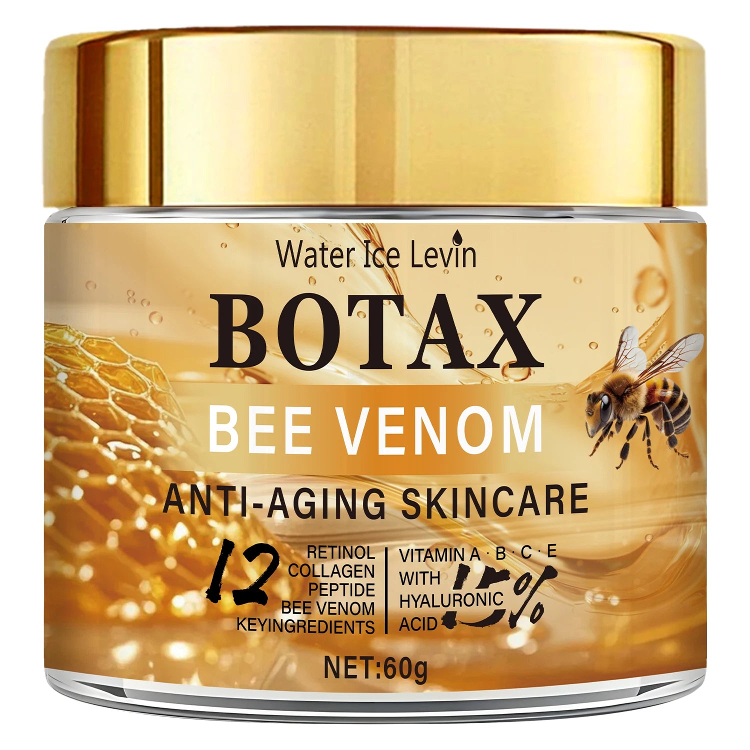 "Botax" Bee Venom Cream - Deep Wrinkle Treatment, Skin Rejuvenation & Firming Action with Collagen Water Ice Levin. 60g. Oasis Select A