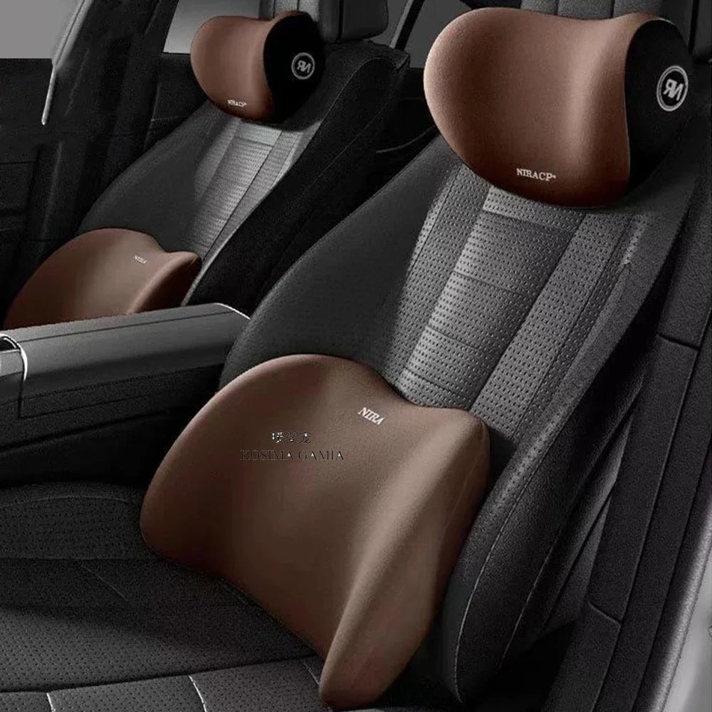 Car Pillow Headrest Neck Pillow Memory Foam Cervical Lumbar Support Car Headrest Back Pad Back Pillow Office Car Interior Acces Oasis Select