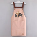 Resistant Dirt Apron Waterproof and Oil Resistant Household Kitchen Cooking Fashion Apron Adult Work Clothes Kitchen Accessories Oasis Select Pink