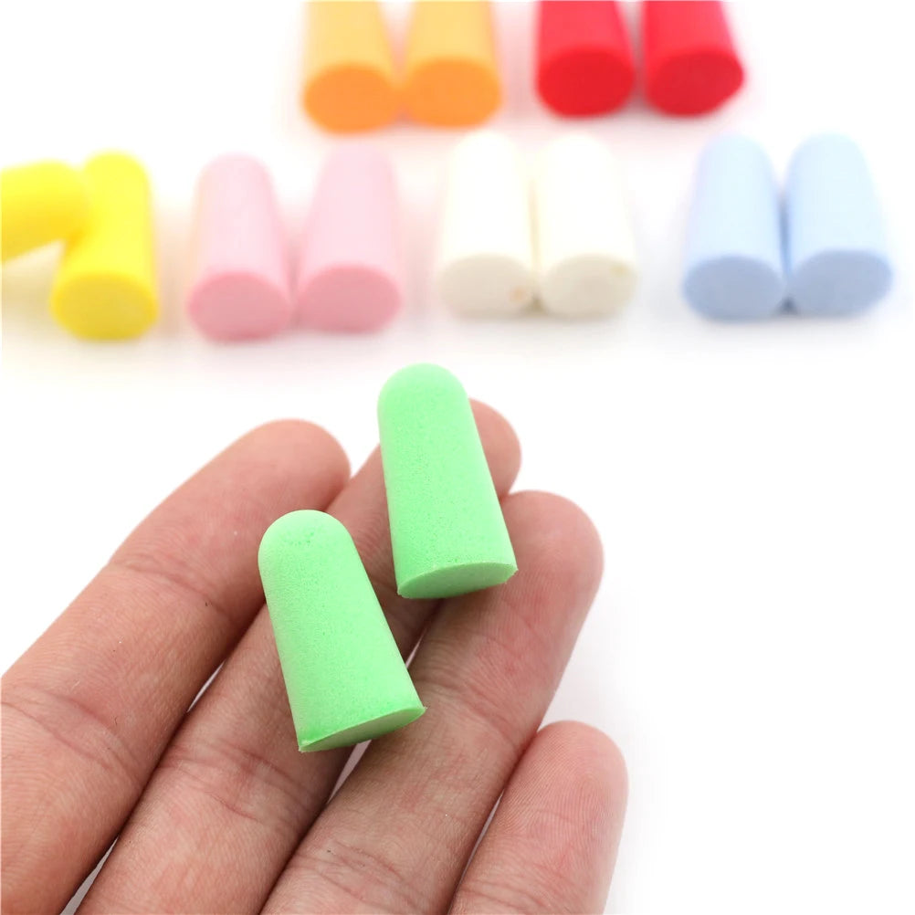 20pcs Universal Ultra Soft Foam Earplug Noise Cancelling Rebound Ear Plugs For Sleeping Snoring Work Loud Sound Reduction Oasis Select