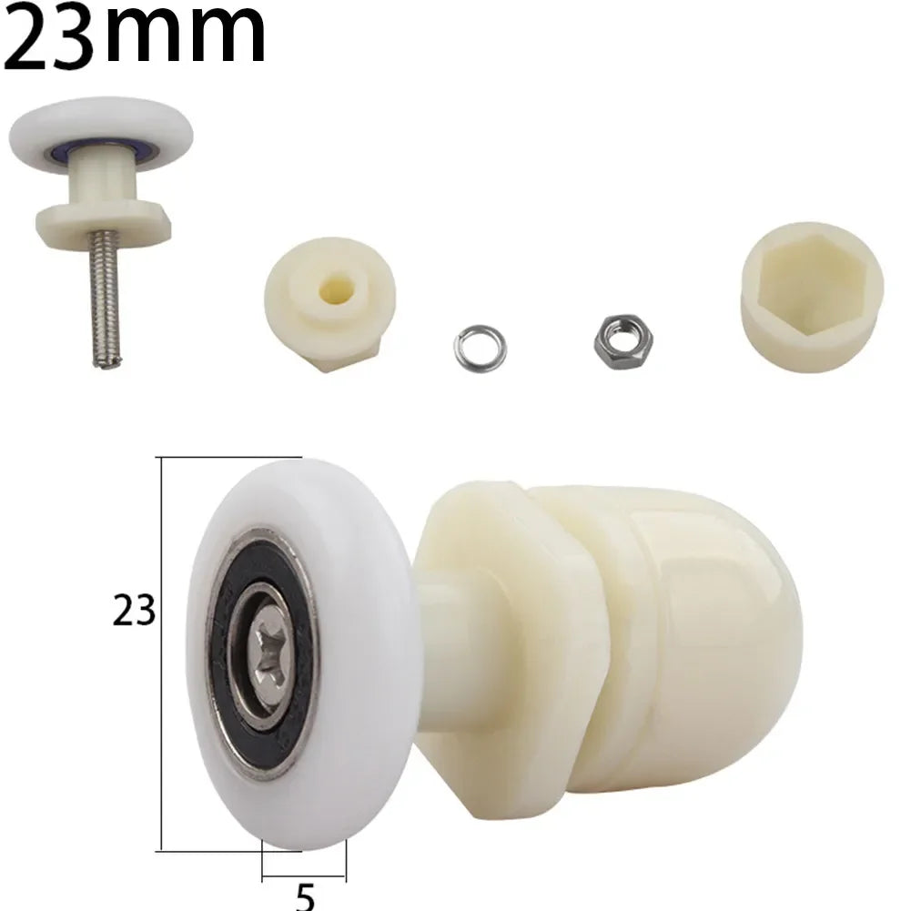 23/25mm Pulleys Shower Door Rollers For Shower Enclosures Shower Cabins Runners Shower Cabins Diameter Replacement Parts Oasis Select
