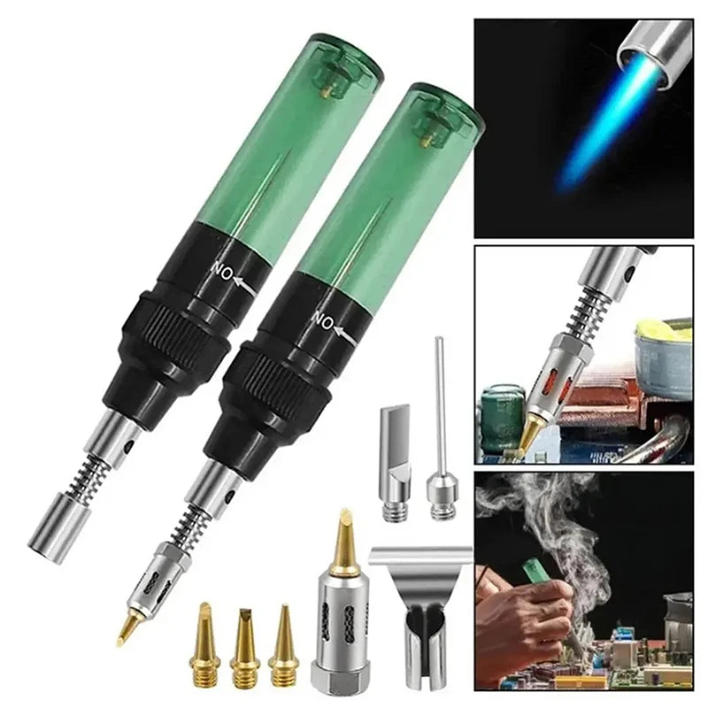 Hot Sale Portable Soldering Iron Kit 1300 Celsius Welding Pen Burner Blow Torch Gas Soldering Iron Cordless Butane Tip Tool Oasis Select