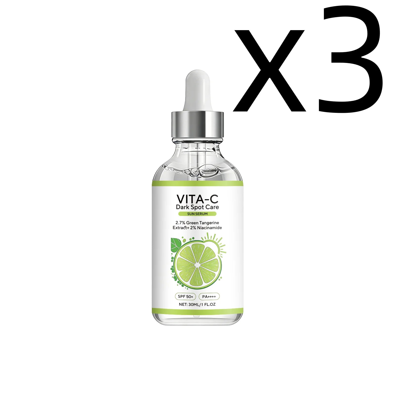 Vitamin C Sunscreen Essence – Brighten Skin & Fade Dark Spots Brightening Sunscreen Serum Oasis Select 30ml X 3PCS