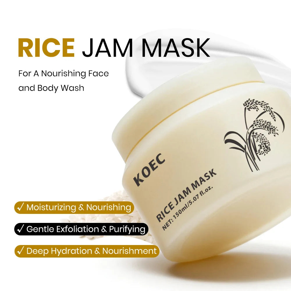 Rice Jam Face Mask – Brightening, Hydrating & Pore Minimizing