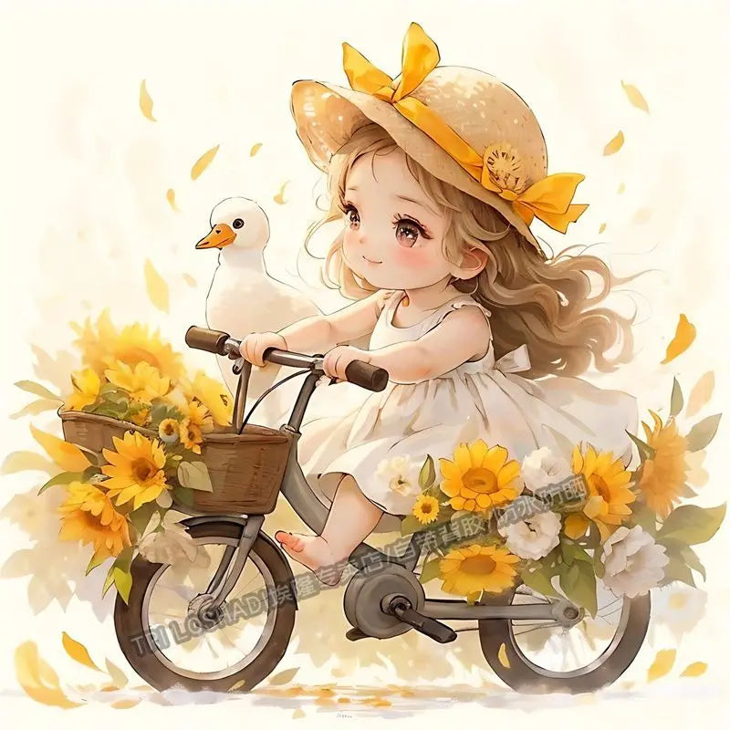 Today Also Try To Be Happy Duck Positive Girl Stickers Paper Wall Doors and Windows Decoration Refrigerator Car Cute Decals Oasis Select SS9008 40cm