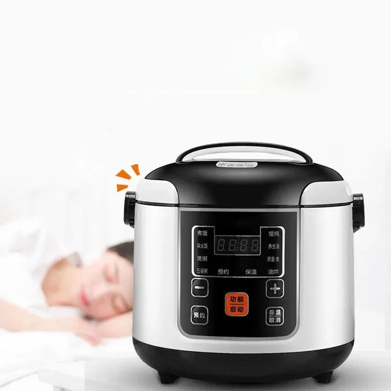 URGGU 2L Portable Car Rice Cooker 12V/24V Electric Multi-Cooker
