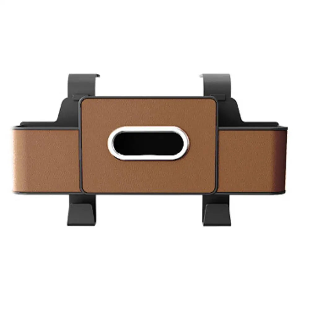 Car Backseat Organizer Storage Box With Cup Holder Tissue Box & Phone Stand 4-in-1 Hanging Seat Hook Car Accessories Oasis Select brown
