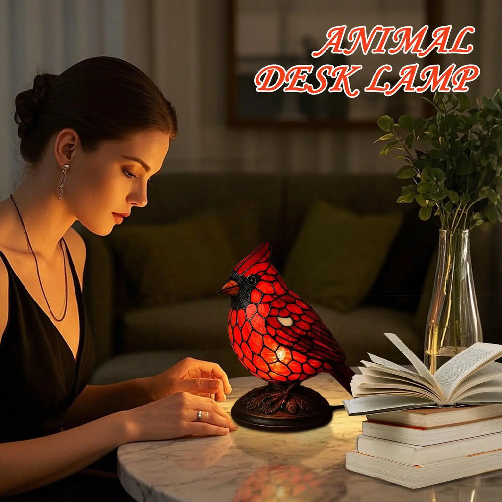 Bird Desk Lamp Resin Bird Lamps for Home Decor Art Decoration Tabletop Light with Soft Glow for Dormitory Offices Desktop Oasis Select