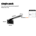 6/8/10/12inch Heavy Duty Cast Iron Shelves Brackets Floating Shelf Brackets 4MM Thicked Invisible L Brackets For Shelves Support Oasis Select 6in Black