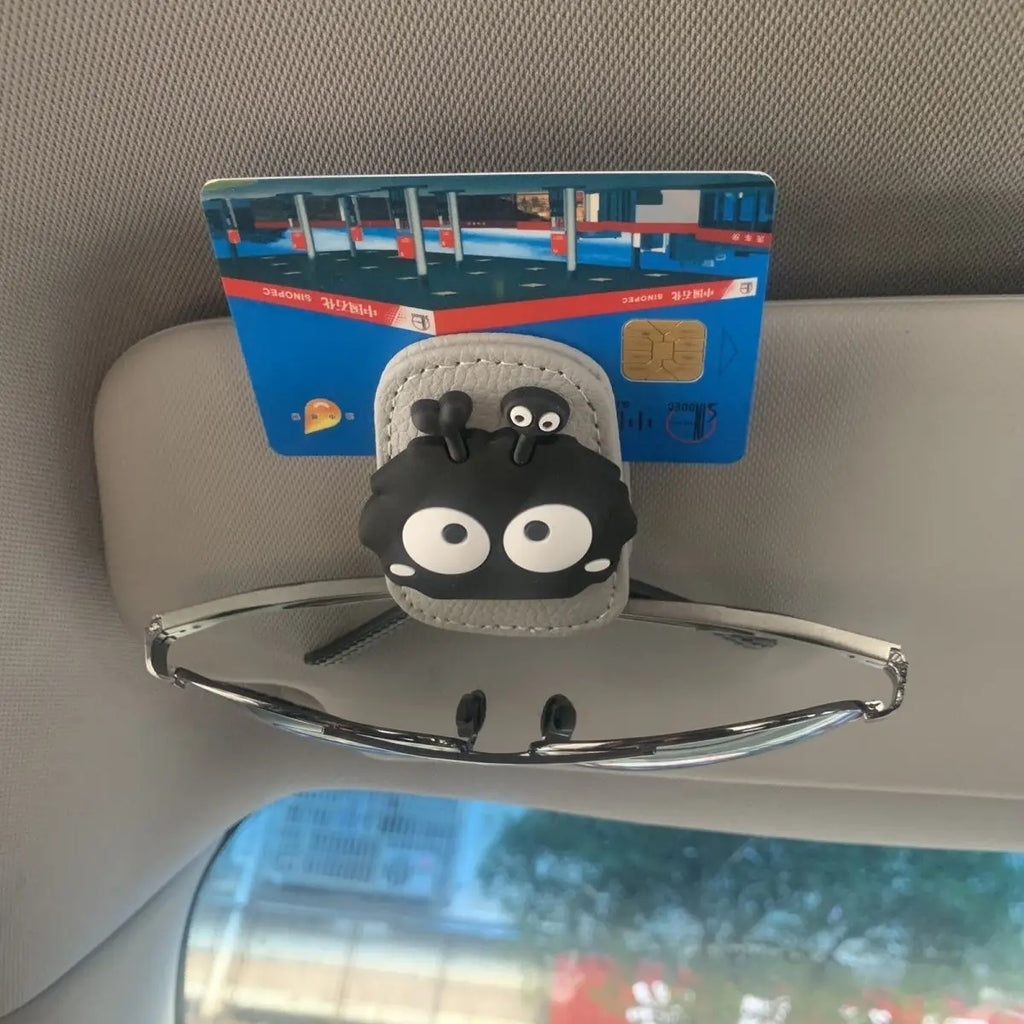 Car Glasses Clip Car Visor Storage Rack Multifunctional Creative Magnetic Car Sunglasses Holder Eye Glasses Case Oasis Select 1pc-grey