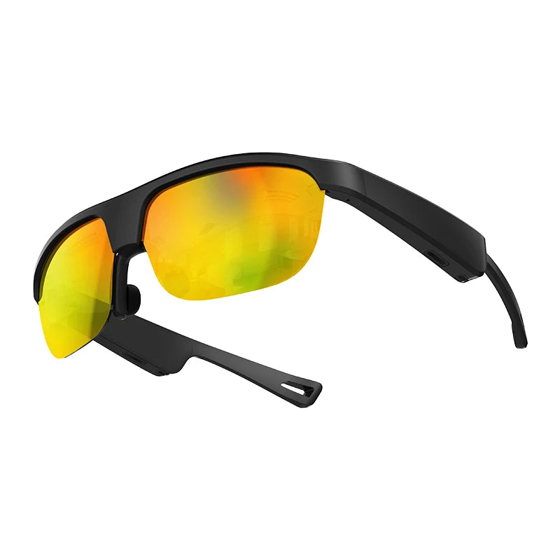 New Outdoors Men Women Fashion Sunglasses Waterproof Blue Tooth 5.3 Earphones Glasses UV Resistant Sports Glasses Voice Calls Oasis Select YE