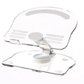 360° Rotation Acrylic Tablet Stand Adjustable Phone Bracket Folding Anti-slip Holder For iPad Pro Air Mini For 4.7-13inch Stand Oasis Select white