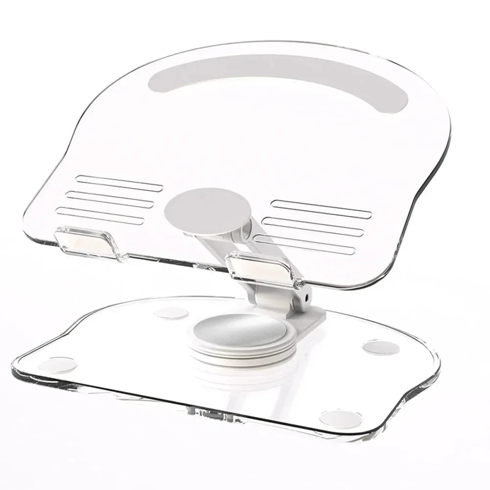360° Rotation Acrylic Tablet Stand Adjustable Phone Bracket Folding Anti-slip Holder For iPad Pro Air Mini For 4.7-13inch Stand Oasis Select white