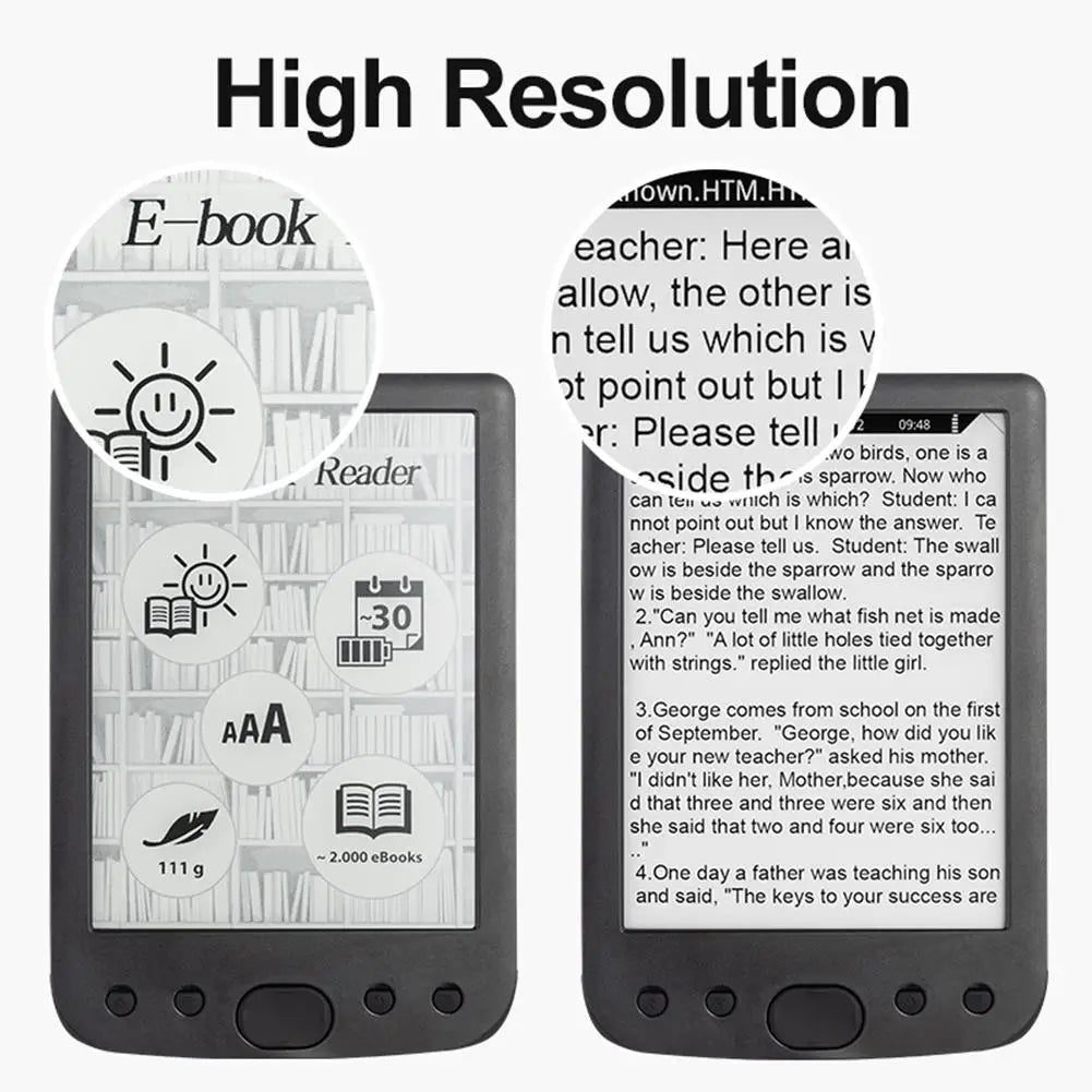 2026 New E-Book Reader - 6-Inch Glare-Free E-Ink Screen, 8GB Storage + TF Card Expansion, Adjustable Light, Ultra-Long Endurance Oasis Select