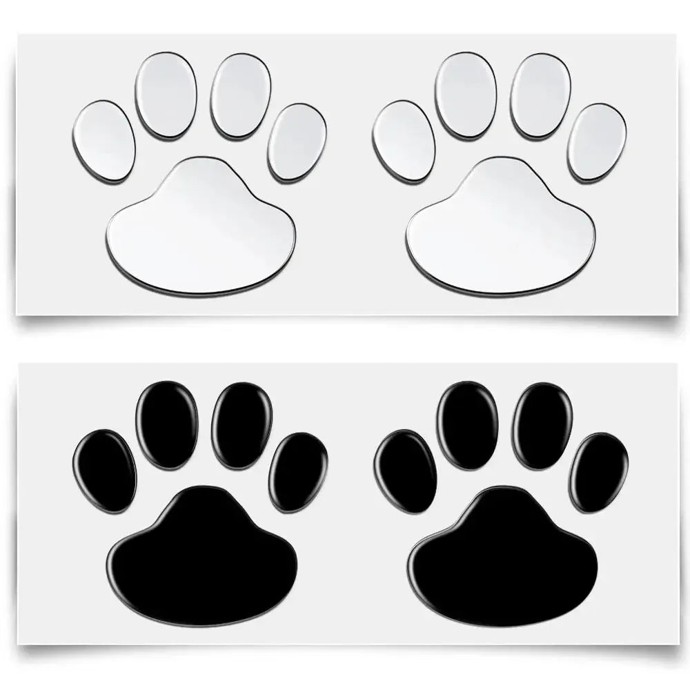 Car Stickers Creative Decals Paw 3D Animal Dog Cat Foot Prints Decal Car Motocycle Sticker Car Accessories Oasis Select
