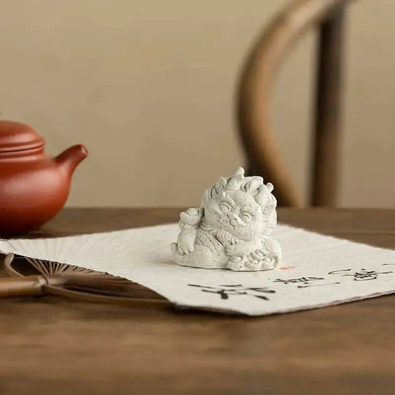 Water-Absorbing Tea Pet Quick-Drying Dragon Year Ornament Lion Dance Tea Table Tea Play Чаепитие Oasis Select