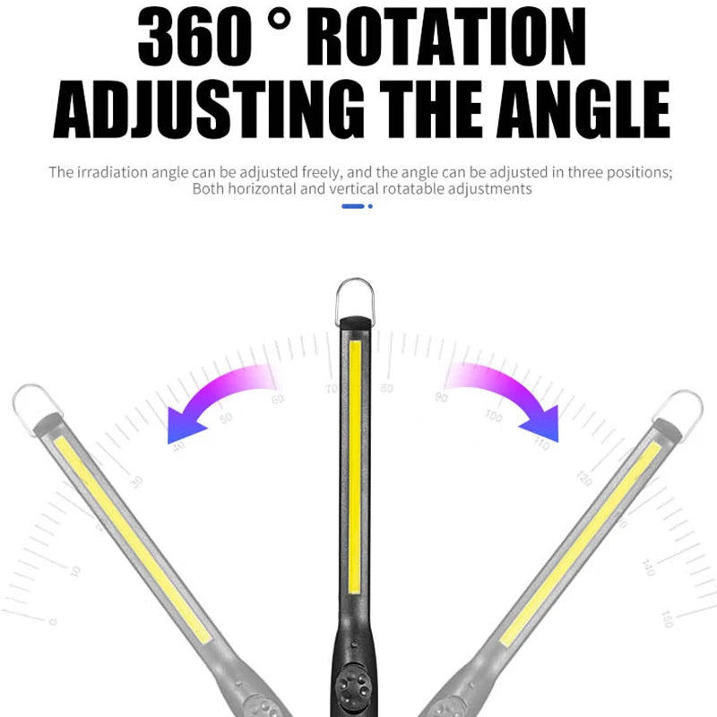 USB Rechargeable COB LED Work Light | Magnetic Portable