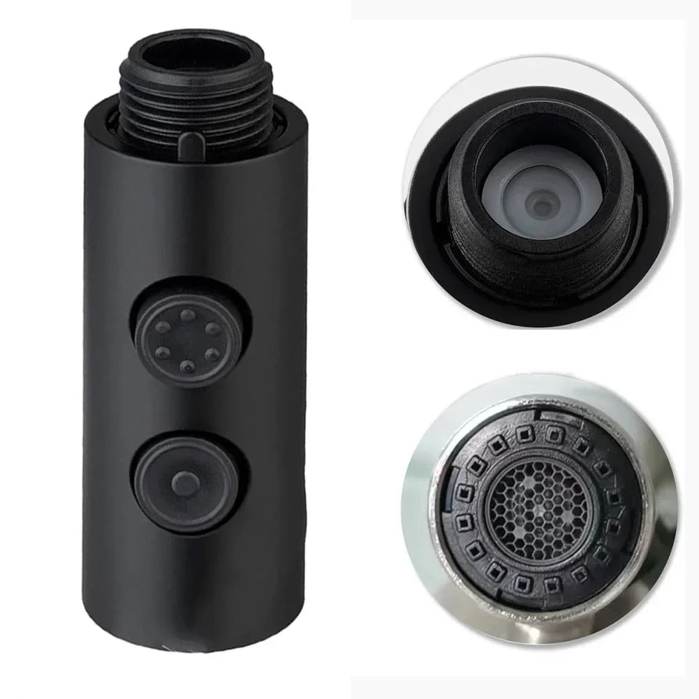 Nozzle Pull-out Nozzle Brushed Electroplating Hose Sink Tap Sprayer Pull Out Spray Shower Head Home Improvement Oasis Select Black China Mainland