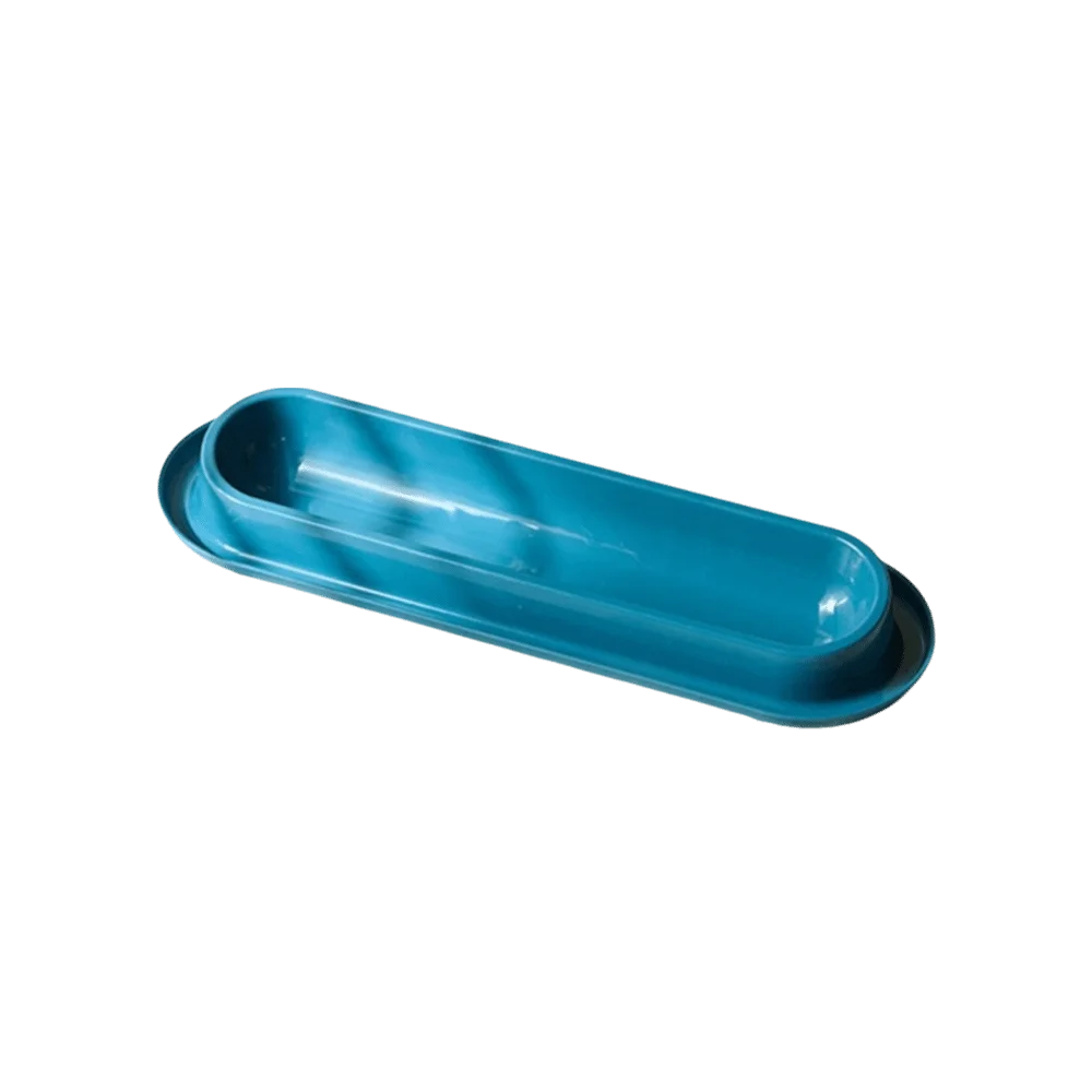 Extra Long Tilted Pet Bowl – Anti-Slip, Large Capacity Cat & Dog