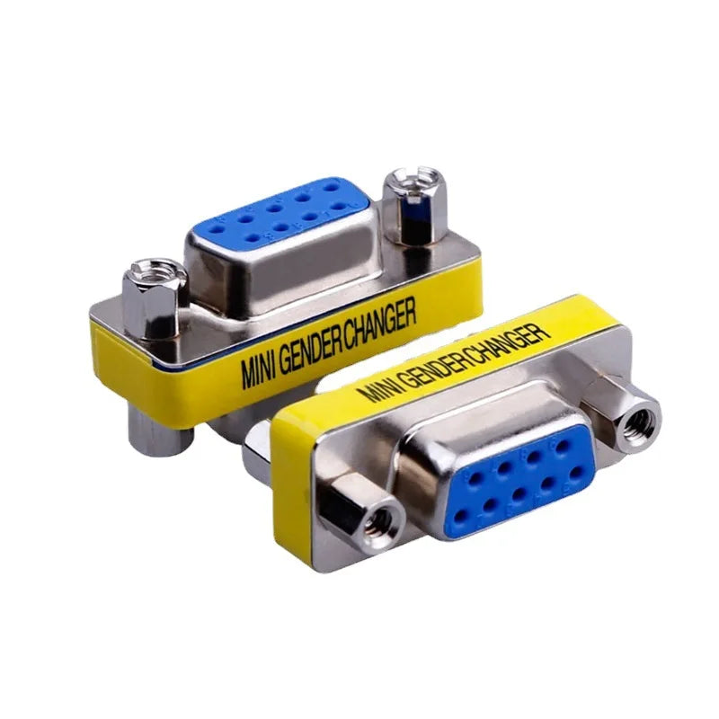 VGA 15Pin DB9 9Pin Male to Male/Female to Female/Male to Female Mini Gender Changer Adapter RS232 Serial plug Com Connector Oasis Select