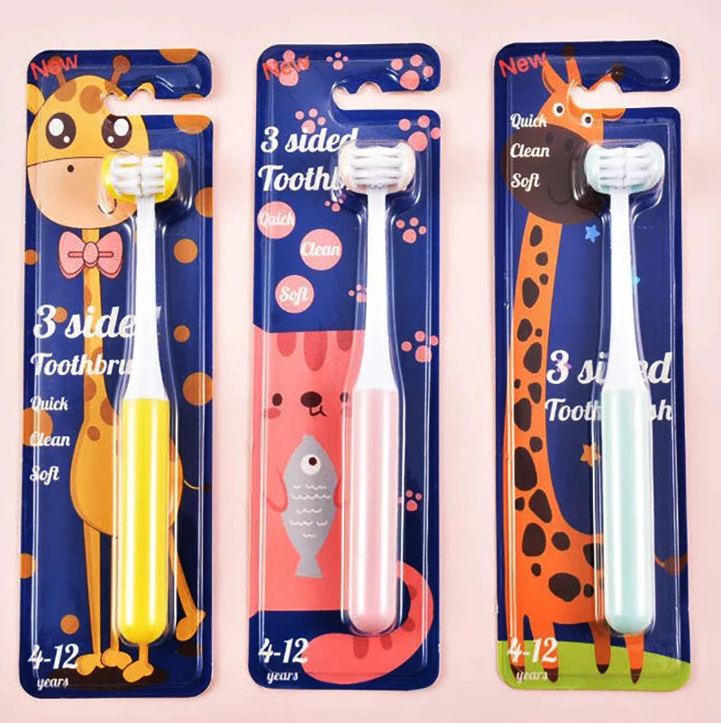 Kids U-Shaped 3D Toothbrush | Soft Silicone | Ages 4–12