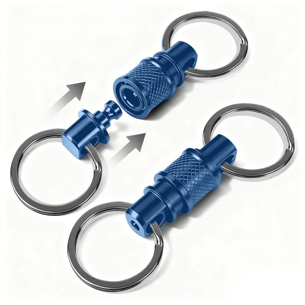 360° Quick Release Keychain Clip – Aluminum Alloy | 7 Colors