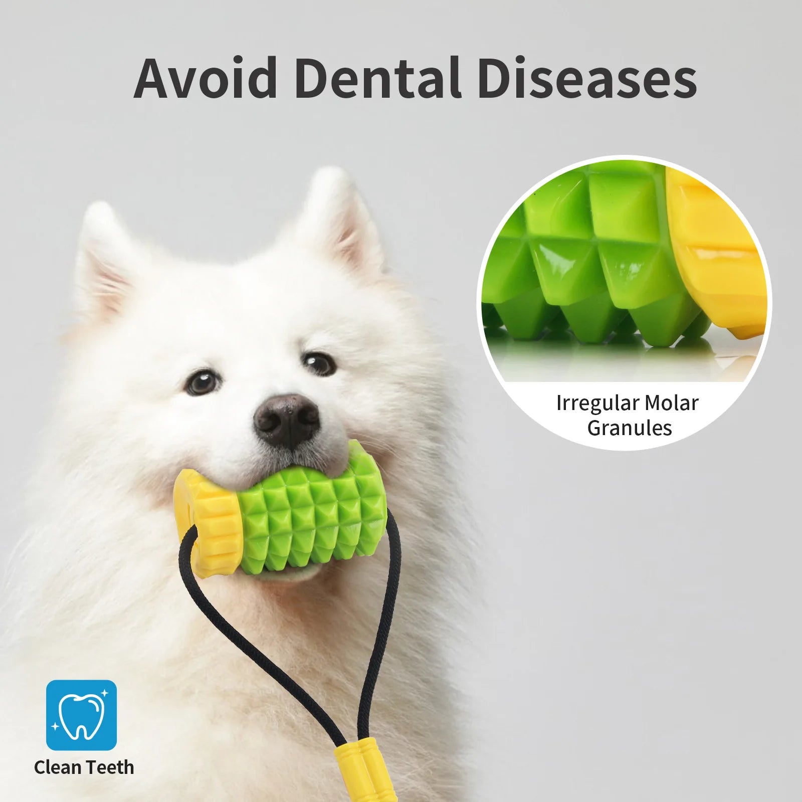Simulated Corn Cob TPR Dog Toy, A Tear-resistant, Tooth-grinding Stick, and Sound-making Dog Toy Oasis Select