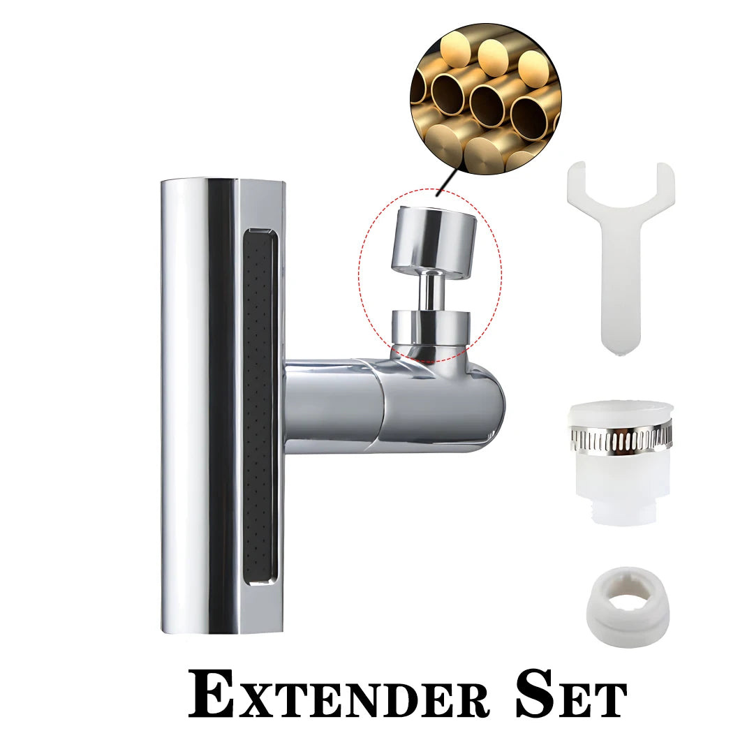 Swivel Waterfall Faucet Four-speed Adjustable Faucet Multifunction Swivel Faucet Kitchen Bathroom Basin Splash Spout Oasis Select Extender Set