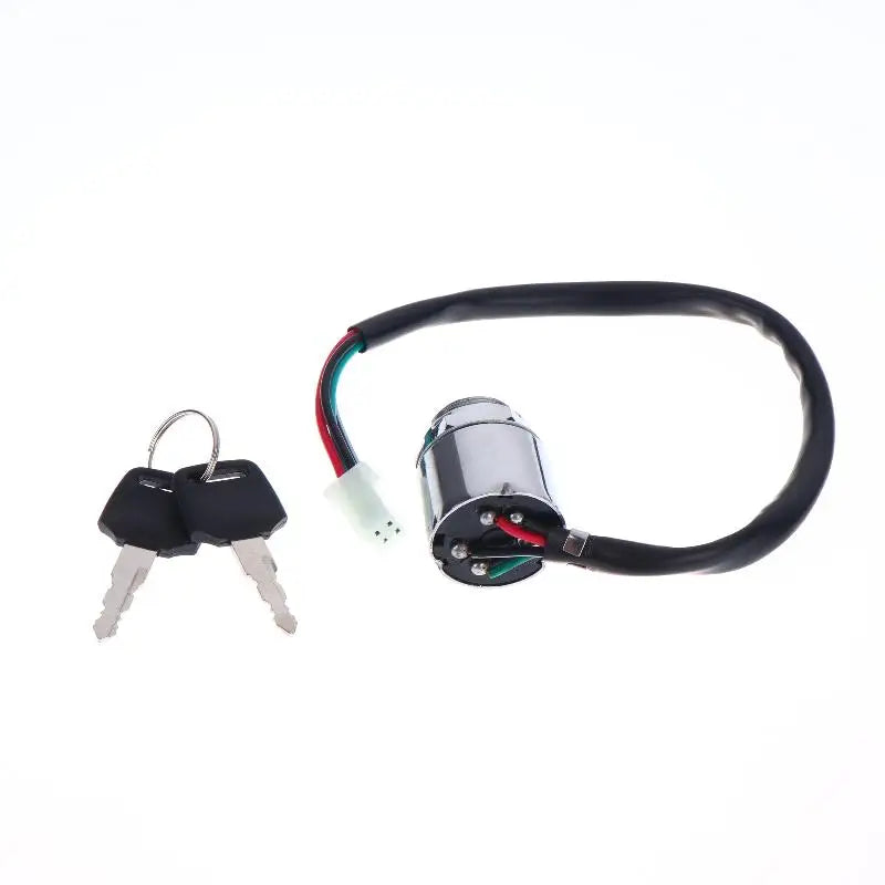 Universal Motorcycle 4 Wire 2 Position Ignition Switch Waterproof Electric Door Lock Electric Start Motorcycle Ignition Switch Oasis Select