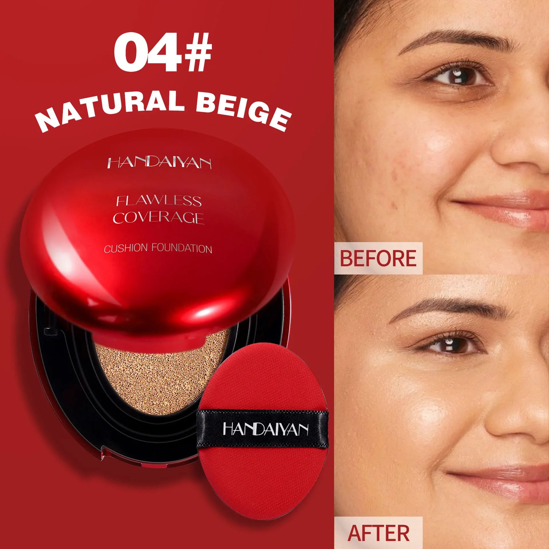 Handaiyan Air Cushion Foundation – Lightweight Full Coverage