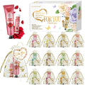 12 Hand gift Hand cream and lip balm set Friends Party Gift with love net bag and thank you card Holiday gift Oasis Select 12 sets gifts