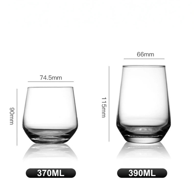 4pcs Crystal Water Cup, Highball Glass, Transparent Glass Cup, Beer, Juice, Mojito, Kitchen and Bar Cocktail Glass Cup, Gift Oasis Select