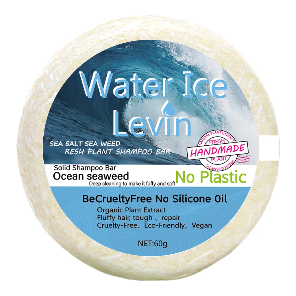 Sea Salt & Seaweed Solid Shampoo Bar – Vegan, Deep Cleanse Solid Shampoo Bar Oasis Select Milk 60g