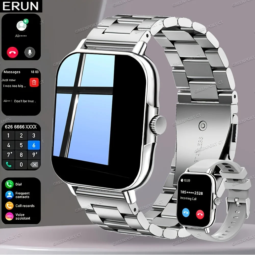 ERUN 2026 Smart Watch – Multi-Sport, Sleep & Voice Assistant